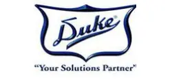 A duke logo with the words 